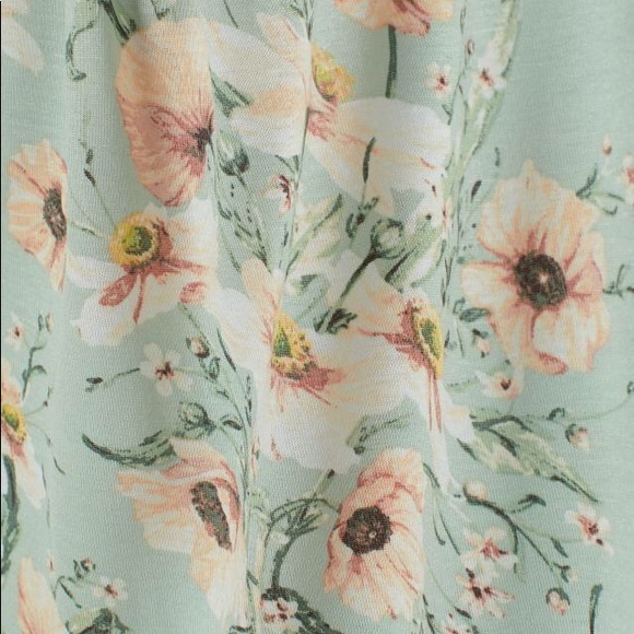 🌹H&M Floral Lace Top Mint Green - Picture 5 of 6